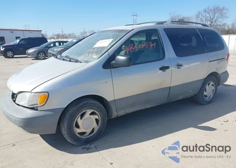 2001 Toyota Sienna Le z USA, uszkodzony, nr VIN 4T3ZF13C71U405464